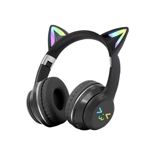 New  RGB cute cat Bluetooth Earphones