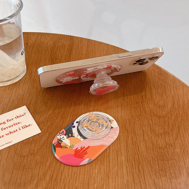 Polka Dot Illustration Style Desktop Air Bag Holder