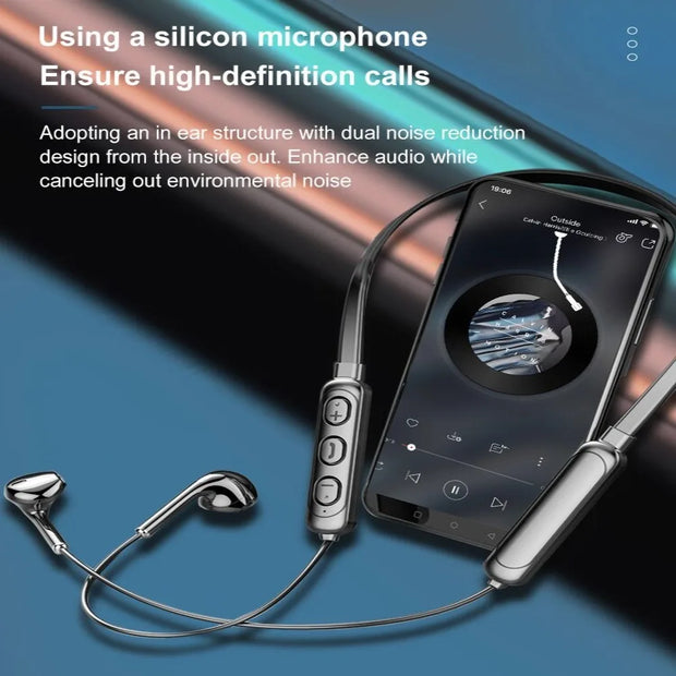 New Wireless Bluetooth 5.0 Neck-Hanging Type Stereo Earphone