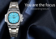 LONGLUX automatic man watch diamond watch luxury stainless steel wholesale mechanical watches day date waterproof man watch