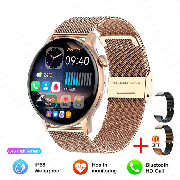 Women 466*466 Screen GPS Track Sport Watches