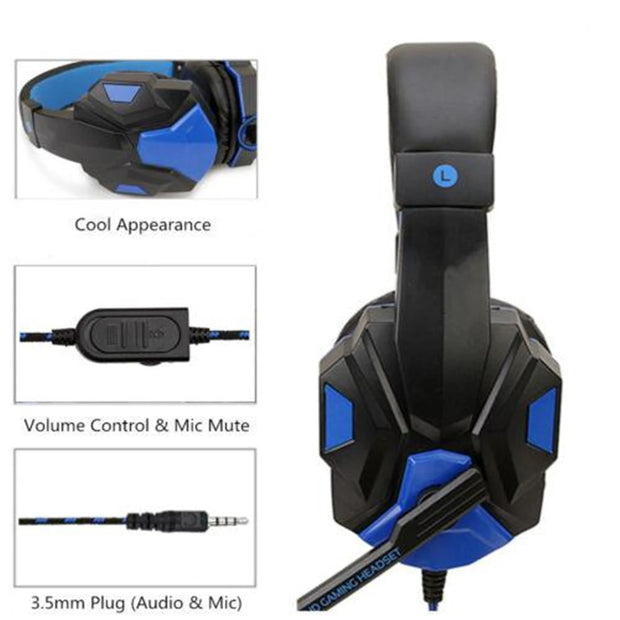 3.5MM Wired PC Bass Stereo Gamer Headset