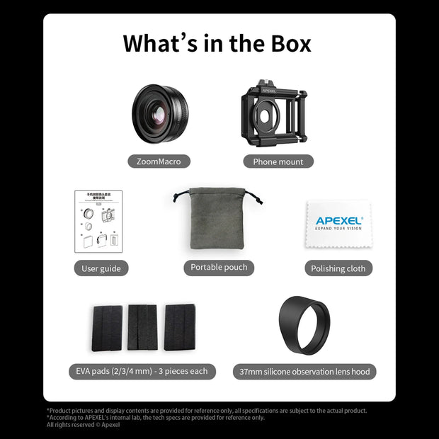 New Professional HD 10-20X Zoom Macro Lens