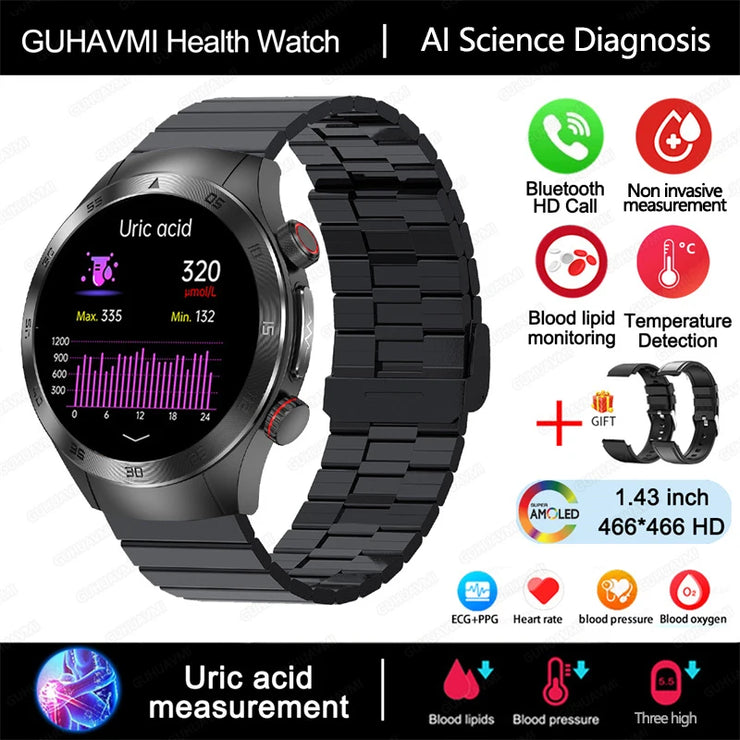 2025 New Laser Therapy ECG+PPG Smartwatch