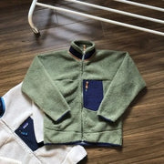 Motorcycle Outdoor Wool Jacket Men Women Double Sided Thick Plush Rider Ride Suit Lambing Wool Windproof Warm Fashionable Jacket
