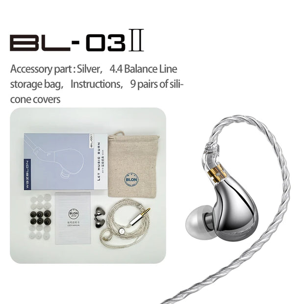 10mm Dual Chamber Dynamic Driver Earphone