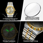 Men Waterproof Luminous Stainless Steel Watches