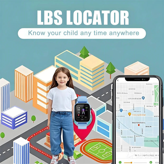 ﻿ 4G Sim Card 2G Internet Kids Smart Watch