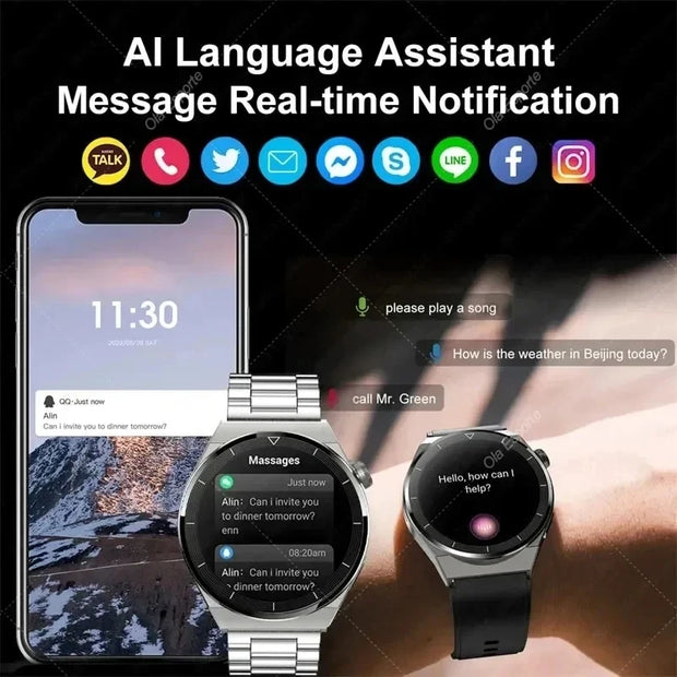 New HD Screen Bluetooth Call GPS Tracker Watch