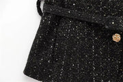 Spring Vest Jackets Women's 2025 New Jacket Coat Fashion Slim Belt O-neck Street Joker Youth Coat Vest