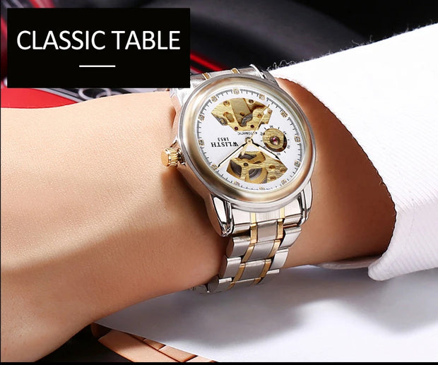 Fashion Hollow Business Tourbillon Automatic Mechanical Watch for Men