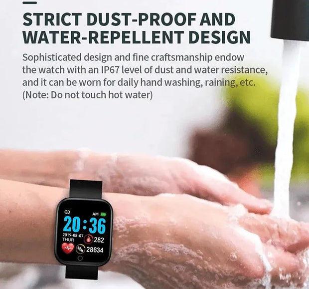 Y68 Real Step Count Fashion Smart Sports Watch
