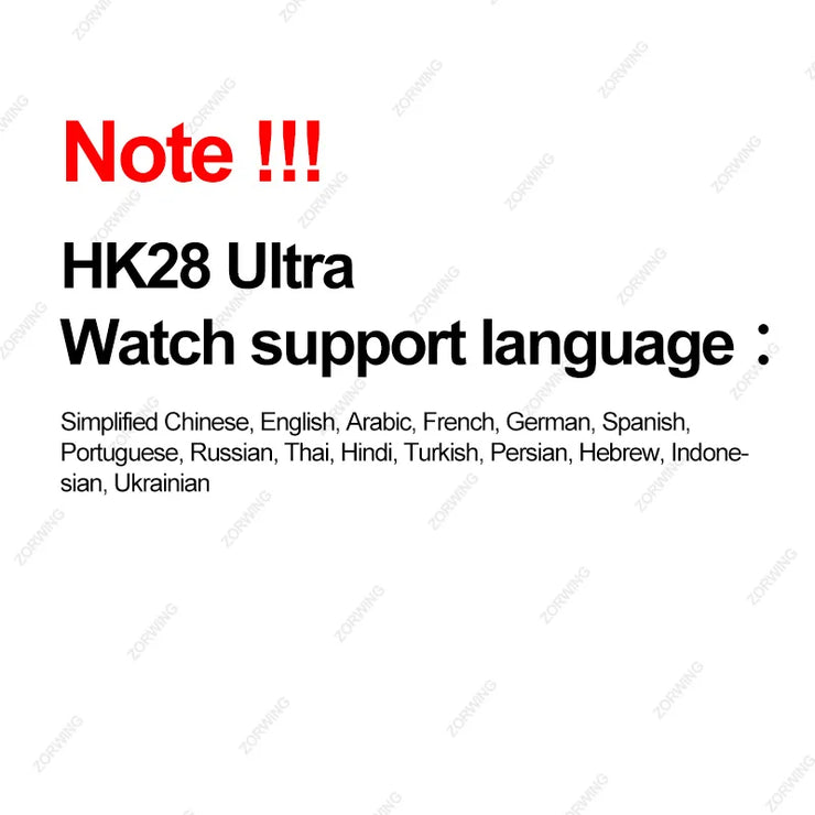 HK28 Ultra AMOLED Smart Watch