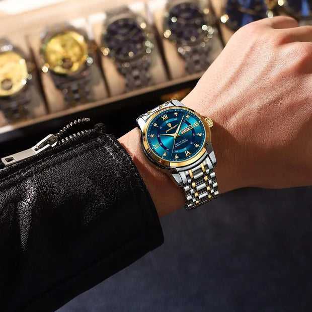 Men Quartz Stainless Steel Sports Watches