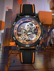 Men's Casual Mechanical Watch Automatic Luxury Brand New Sport Watches Man Hollow Out Fashion Waterproof Business Luminous Clock