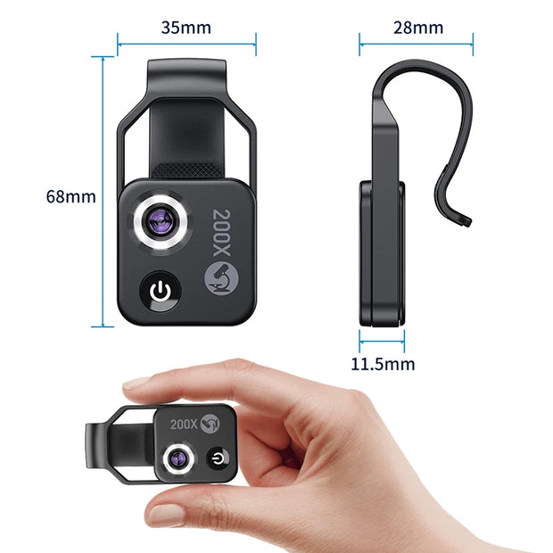200X Microscope Cell Phone Lens
