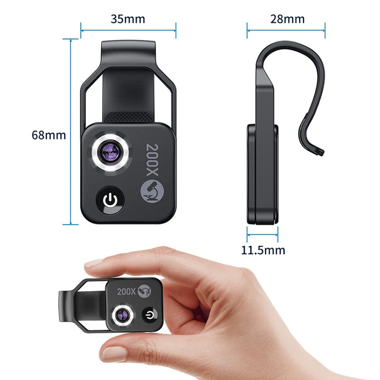 200X Microscope Cell Phone Lens