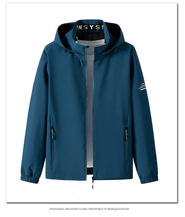 Hooded Jacket for Men 2024 Bomber Jacket Men's Windbreakers Zipper Coats Spring Autumn Casual Cargo Jacket Men Fashion Outerwear