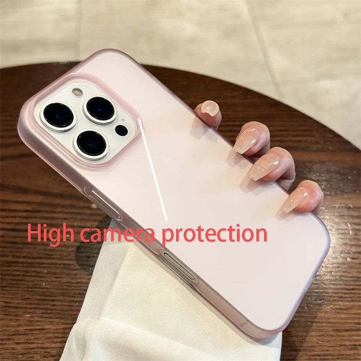 New Soft Matte Candy Transparent Phone Case