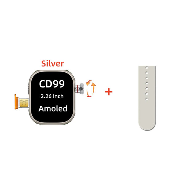 CD99 Cellular Card Version Smart Watch