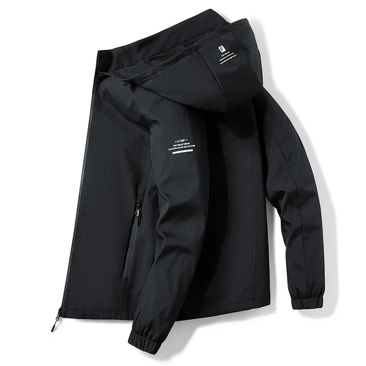 Hooded Jacket for Men 2024 Bomber Jacket Men's Windbreakers Zipper Coats Spring Autumn Casual Cargo Jacket Men Fashion Outerwear