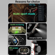 2025 New Rugged Military Fitness Smart Watch