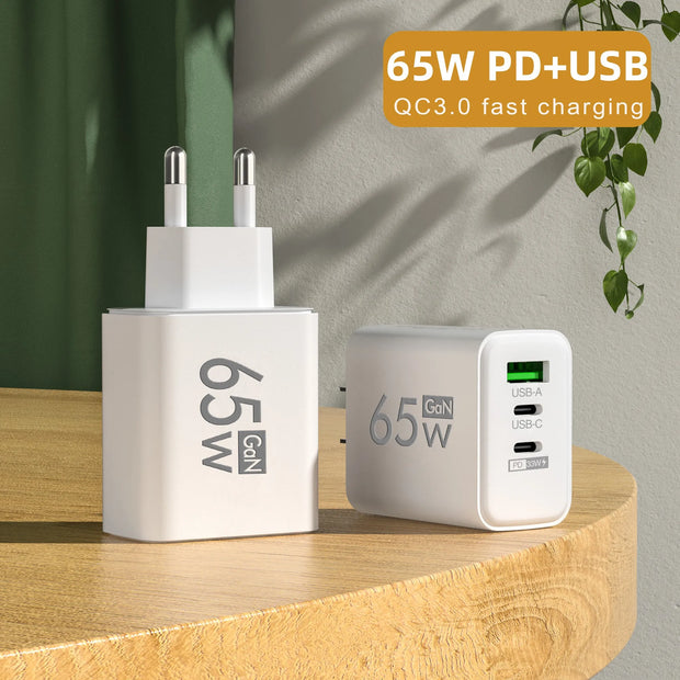 PD 65W USB C Charger GaN Charger