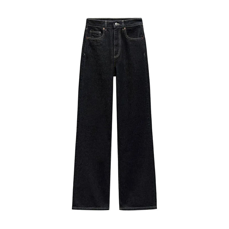 Vintage Belt Denim Jacket Pants Set Women Lapel Single Breasted Jackets Pockets Straight Jeans 2025 Spring Lady Street Outfits