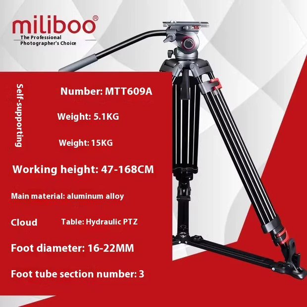 MTT609A Professional Photography 3 Sections Tripod Stand