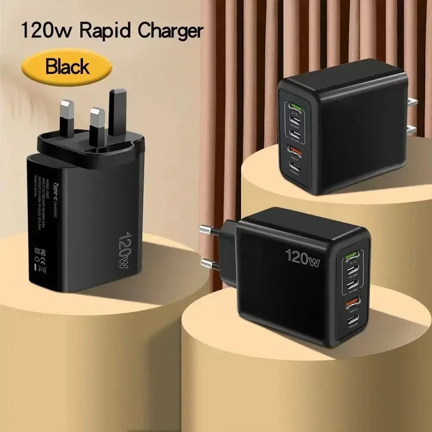 120W Multi Ports USB Quick Charger