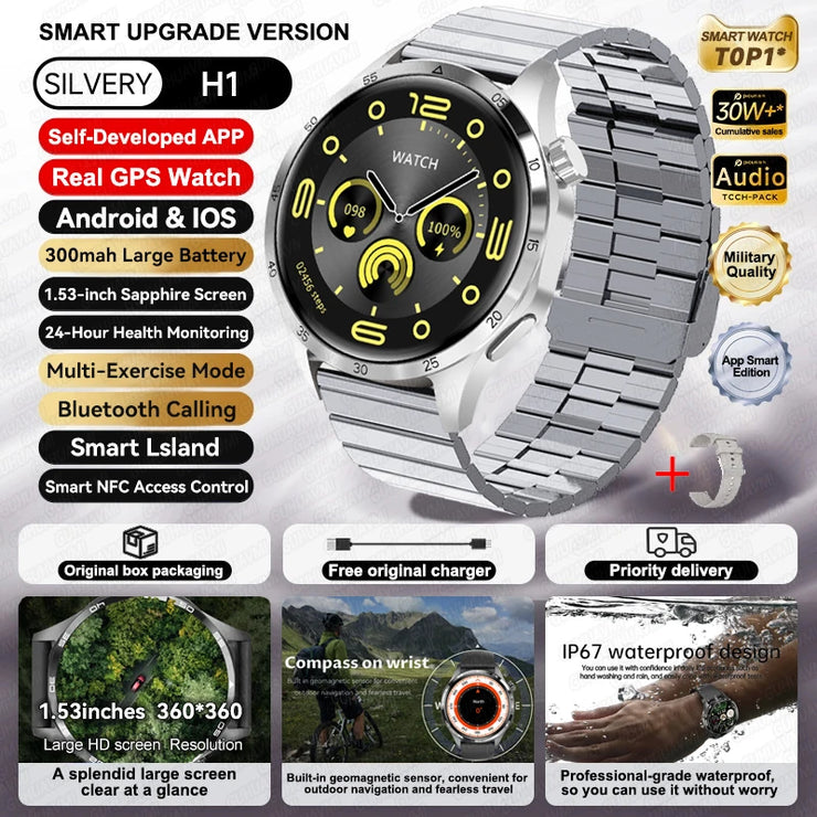 New Waterproof Bluetooth Call NFC Smartwatch