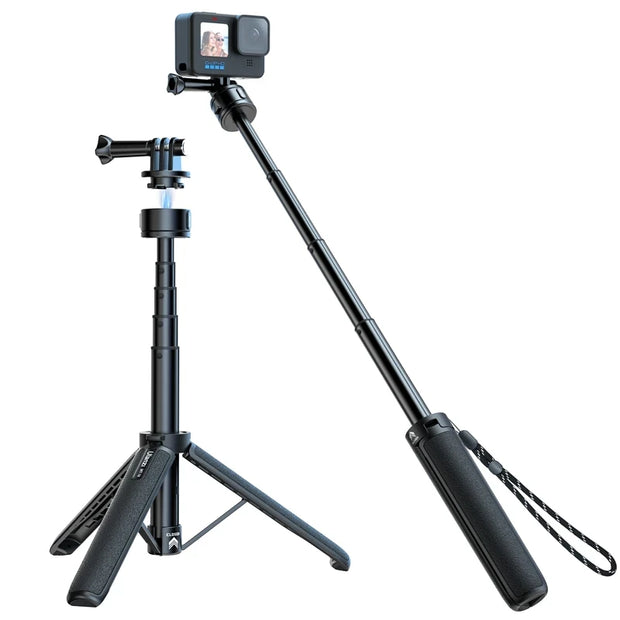 New Magnetic QR Action Camera Extension Tripod Selfie Stick