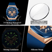 Men Waterproof Luminous Chronograph Wristwatch