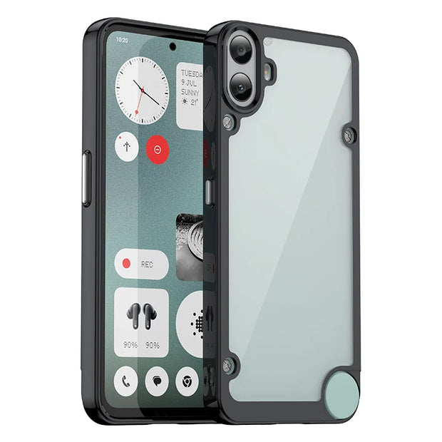 New Translucent Soft Frame Clear Case