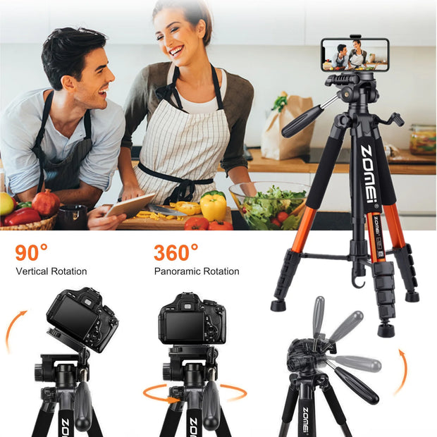 187cm/73.6in Tall Zomei Aluminum Alloy Portable Tripod