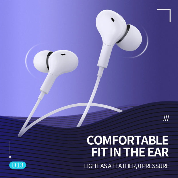 New Type C Jack Wired Headphones