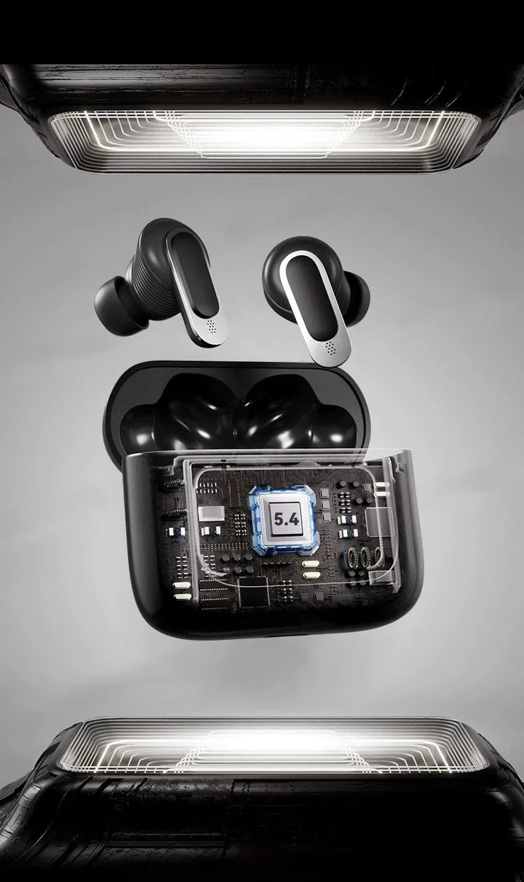 2025 high-quality V8 wireless Bluetooth earphones with ANC noise reduction and built-in microphone, waterproof earplugs