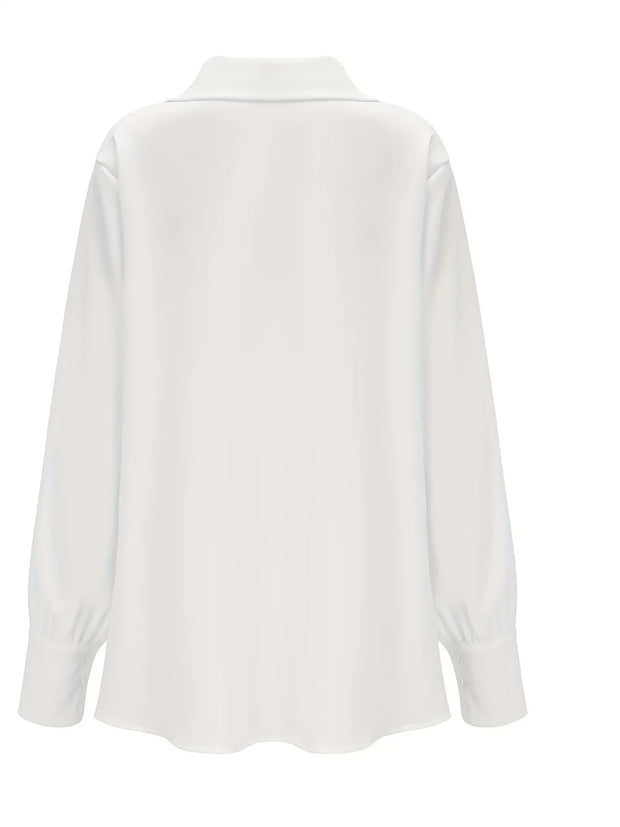 Women's Blouses Trend 2025 Spring Autumn Long Sleeve White Shirts and Elegant Simple Shirt Casual Tops New in Female Clothing
