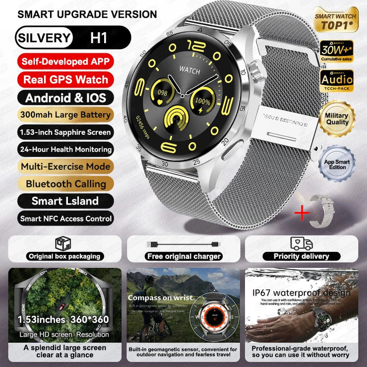 New Waterproof Bluetooth Call NFC Smartwatch