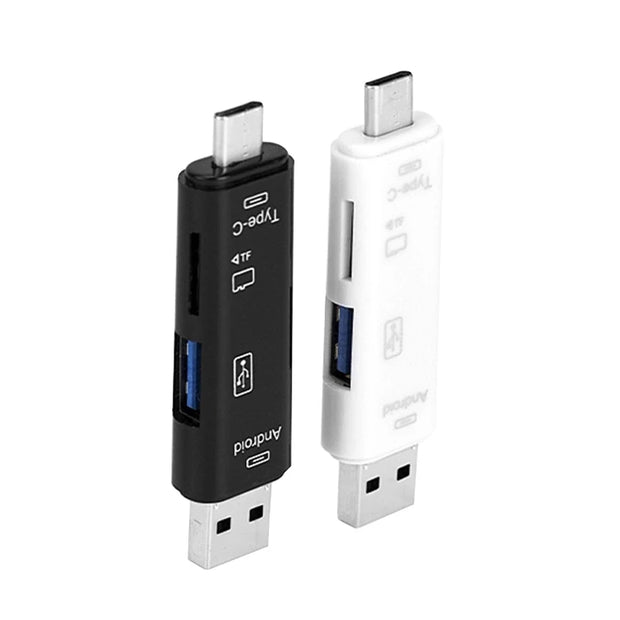 5 in 1 Multifunction Usb 2.0 Type C/Usb /Micro Usb/Tf/SD Adapter