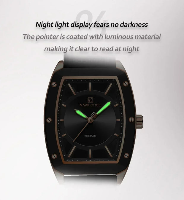 NAVIFORCE NF5049 New Women Watch  Fashion Elegant for Ladies Sports Waterproof Silica Strap Quartz Clock