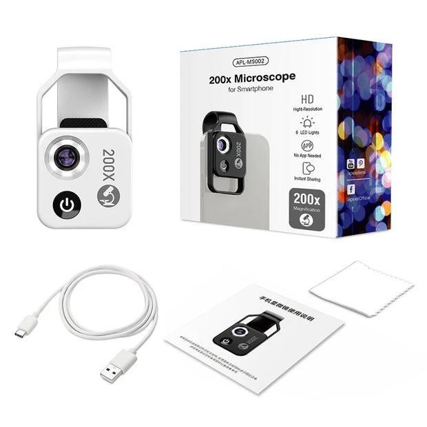 200X Microscope Cell Phone Lens