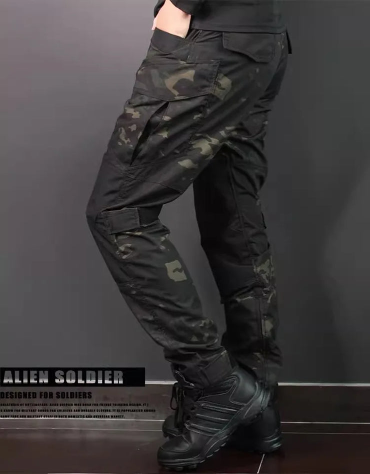 Men's Workwear Suit Outdoor Clothes Long Sleeve Tee Shirt & Trousers Wear-resisting Hunting Clothes Men Camping Suit