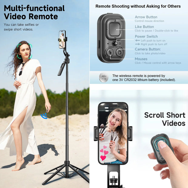 New Extendable Auto Face Tracking Tripod