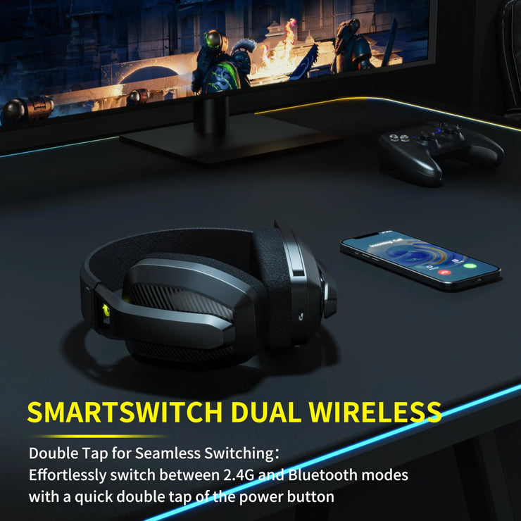 BINNUNE BW06 2.4GHz Wireless Gaming Headset