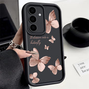 New Gold Butterfly Soft TPU Case
