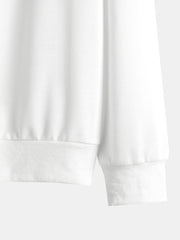 Men's Autumn and Winter Set With Future Print Casual Long Sleeve Pants Two-pieces Suit Comfortable Sportswear Suit Crew Neck