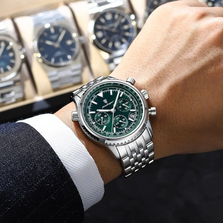 Men Luminous Date Waterproof Chronograph Quartz Watch