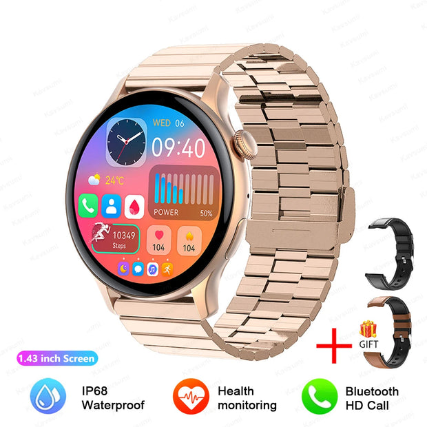 Women 466*466 Screen GPS Track Sport Watches
