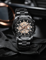 BINBONG Business Men's Watches Waterproof Calendar Luminous Fashion Quartz Watch For Man Stainless Steel Male Clock Reloj Hombre
